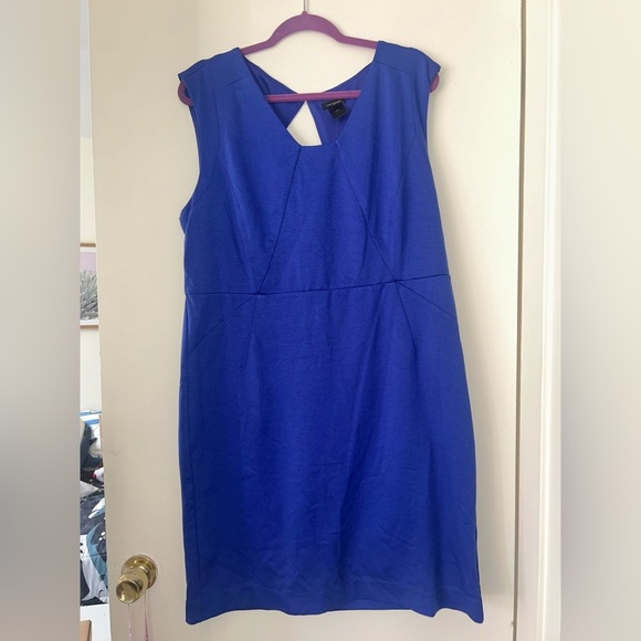 Ann Taylor Blue Sheath Mini Dress Cocktail - Picture 1 of 6